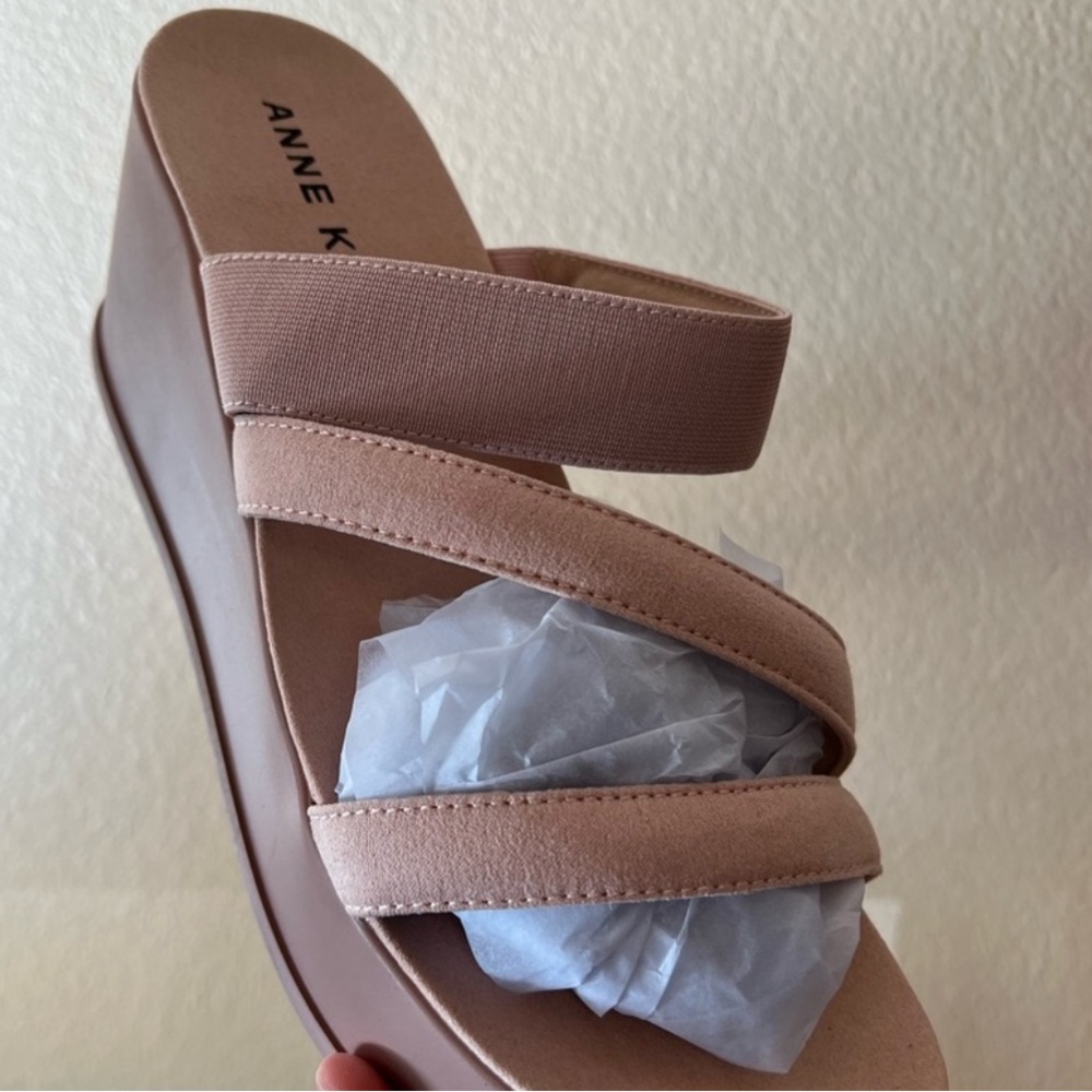 Anne Klein Platform Sandals Blush Pink